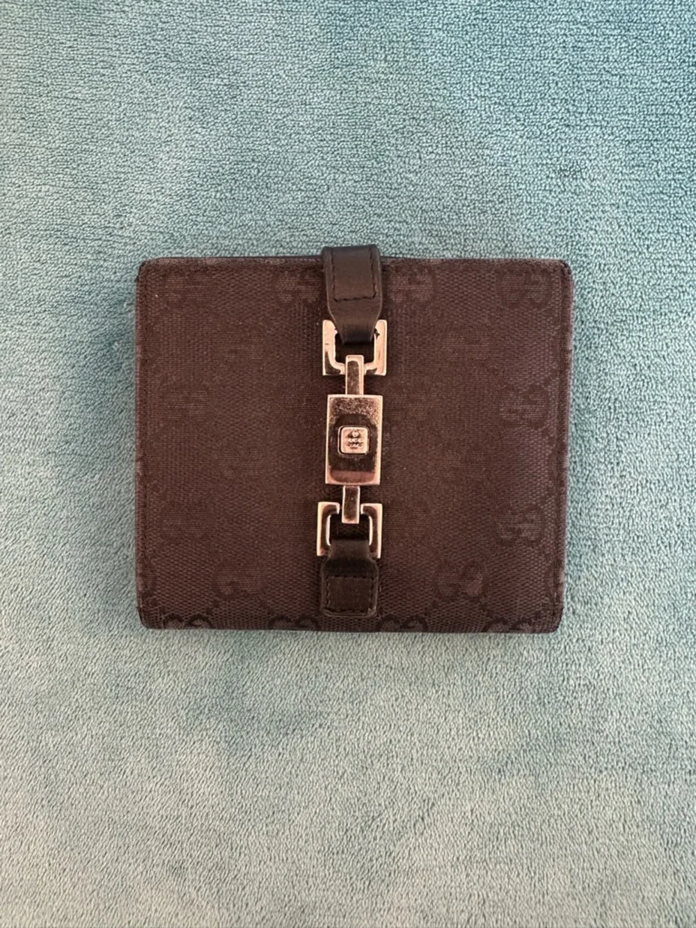 Gucci Jackie Wallet ✨ GG Canvas + Leather Trim • Vintage Classic - Picture 1 of 13